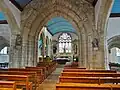 Église Saint-Annouarn de Peumerit : vue intérieure d'ensemble.