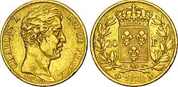 20&nbsp;francs or Charles X.