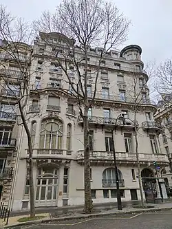1907 : 23, avenue de Messine, 8e&nbsp;arrondissement.