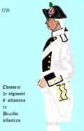 2e régiment d’infanterie de ligne ci-devant Picardie de 1791 à 1794