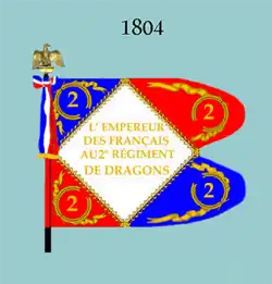 Étendard modèle 1804 avers