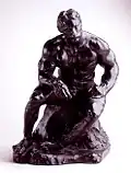 Auguste Rodin, L'athlète, vers 1901-1904, Museo Soumaya, Mexique. L'expressionnisme rodinien transcrit dans le bronze le réalisme, la force, l'expressivité.