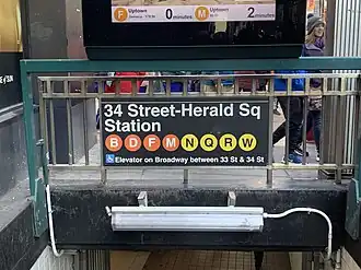 Image illustrative de l’article 34th Street – Herald Square (métro de New York)