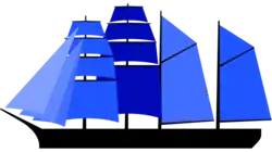 Quatre-mâts goélette.