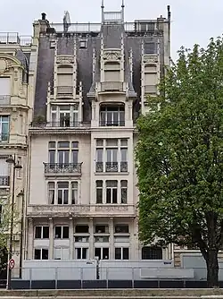 Hôtel Lalique, no&nbsp;40, cours Albert-Ier, Paris.