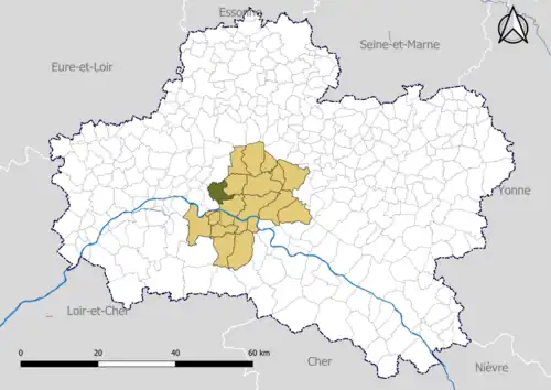 Donnery dans la communauté de communes des Loges en 2020.