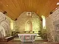 La chapelle de Guicquelleau, vue intérieure d'ensemble.