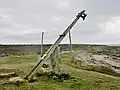 Mât de levage pour la récolte du goémon au sud de Kernod(site du Lennac'h).