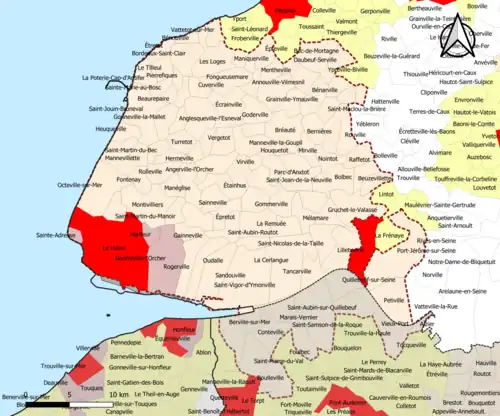 Aire d'attraction du Havre (2020).