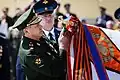 Drapeau lors de la remise de l'Ordre de Suvorovle 14 mai 2015.