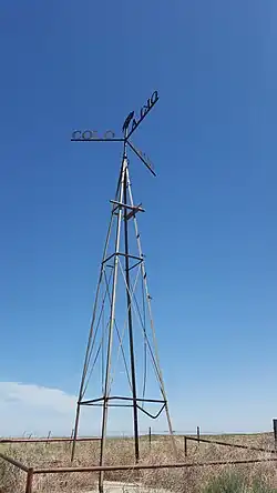 Marqueur tripoint CO – KS – OK ( 8 Mile Corner )