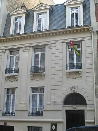 Vue de la mission diplomatique