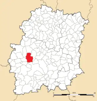 Position de Boissy-le-Sec en Essonne.