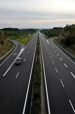 L'A13 au niveau de Altwies.