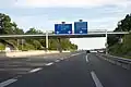 Bifurcation A432-A43, sens nord-sud.