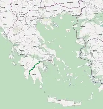 Image illustrative de l’article Autoroute A7 (Grèce)