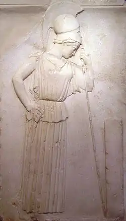 Athéna « contemplative », vers 460 avant notre ère. Musée de l'Acropole d'Athènes.