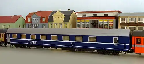 Voiture lits des FS type T2S Costamasnaga (maquette)