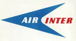 Logo des années 1960 de la compagnie française Air Inter.