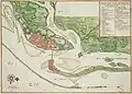 Carte du port de Pernambouc d'après Johannes Vingboons&nbsp;(en) vers 1665