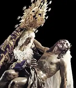 Notre-Dame des Douleurs couronnées, siège de la confrérie des Douleurs.