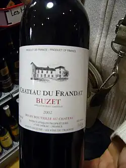 AOC Buzet, mise en bouteille au château.