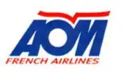 Logo de la compagnie française AOM dans les années 1990.