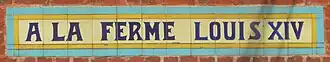 A la ferme Louis XIV