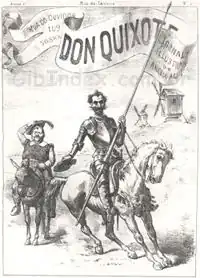 Première page de Don Quixote no&nbsp;1 (1885)