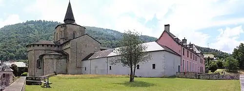 Vue d'ensemble des bâtiments en 2018.