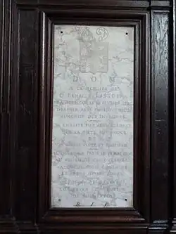 Plaque commemorative dédiée à Remacle Lissoir.