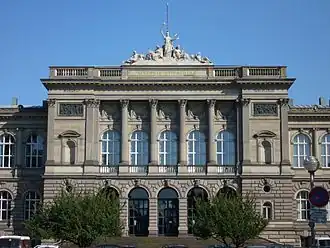 Le palais universitaire de Strasbourg, locaux historiques de Sciences Po Strasbourg jusqu'en 1988.