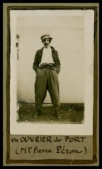 Photo de Pierre Péron, acteur  l'opérette "Oh Ys".