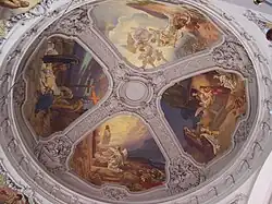 Les peintures de la coupole sont signées Julius Kronberg.