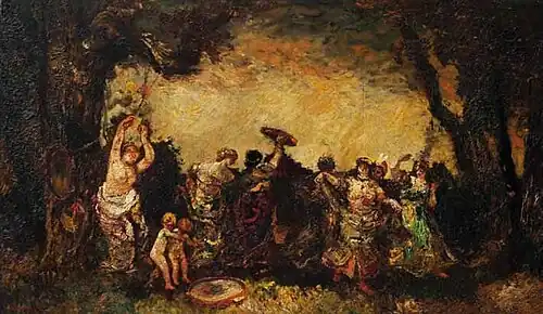 La Danse des gitansAdolphe MonticelliCollection privée