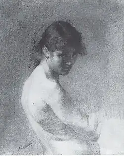 Luisa-luglio-agosto, 1880 (Fusain ; 31,7&nbsp;×&nbsp;26,8&nbsp;cm), Collection privée (1981)