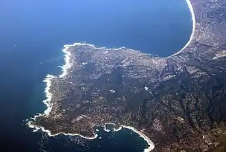 Vue aérienne de la péninsule de Monterey en 2005.