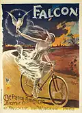Affiche publicitaire pour les cycles Falcon