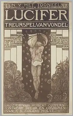 Lucifer de Joost van den Vondel (1910), affiche.
