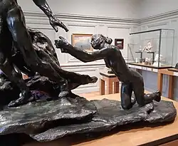 L'Âge mûr, gros plan sur l'Implorante.