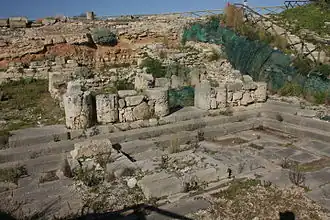 Ruines de l'agora de Ségeste.