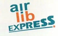 Logo de la compagnie à bas prix française Air Lib Express dans les années 2000.