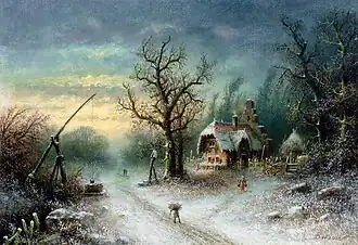 Paysage d'hiver. Musée d'art estonien.