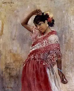 Gitane dansant I, 1881, Mänttä-Vilppula, musées d'Art Serlachius Gustaf et Gösta.