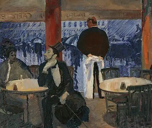 Pariser Restaurant (1906), huile sur toile, Lenbachhaus