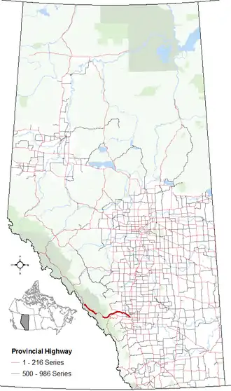 Image illustrative de l’article Route 1A (Alberta)