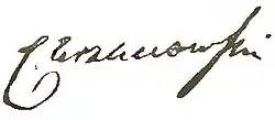 signature de Wojciech Chrzanowski