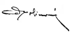 signature d'Aldo Molinari