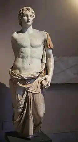 Portrait d'Alexandre en Apollon, époque hellénistique,musée archéologique d'Istanbul.