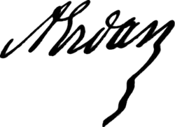 signature d'Alexandre Erdan
